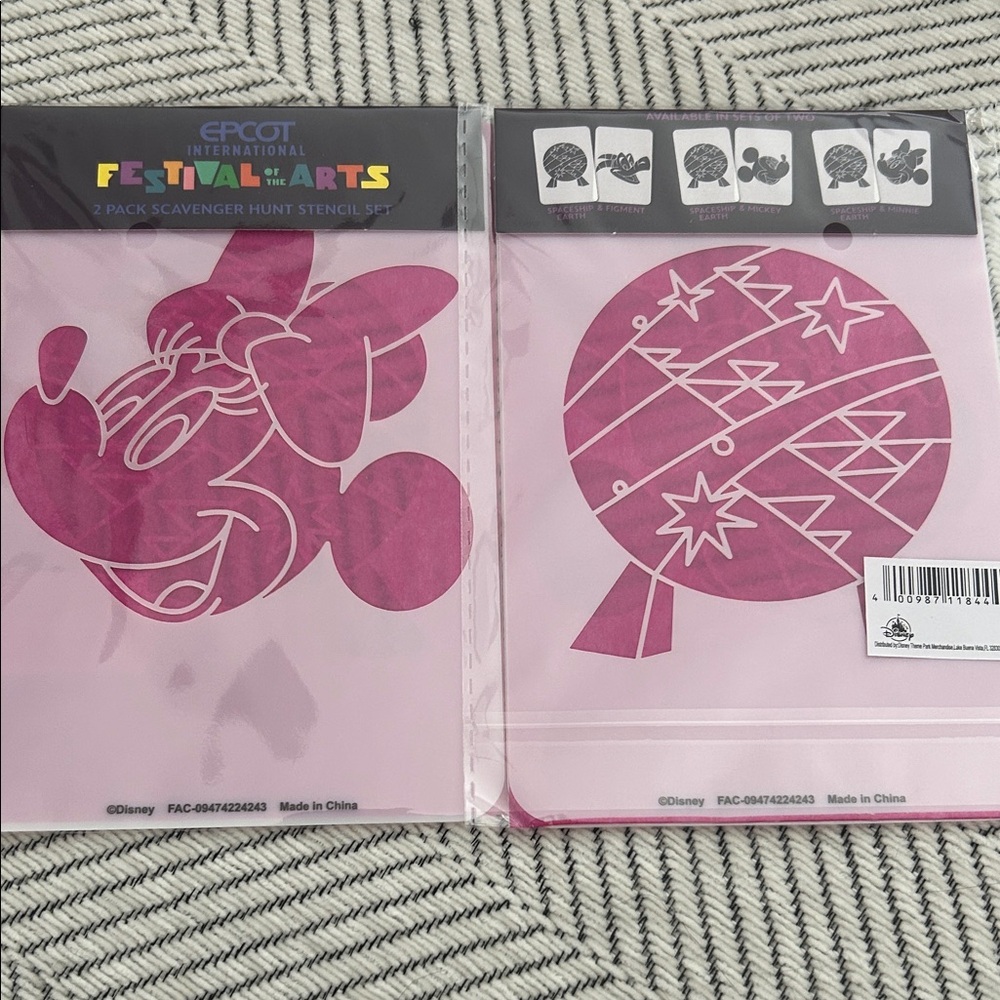 Disney Pink Art Stencil Set